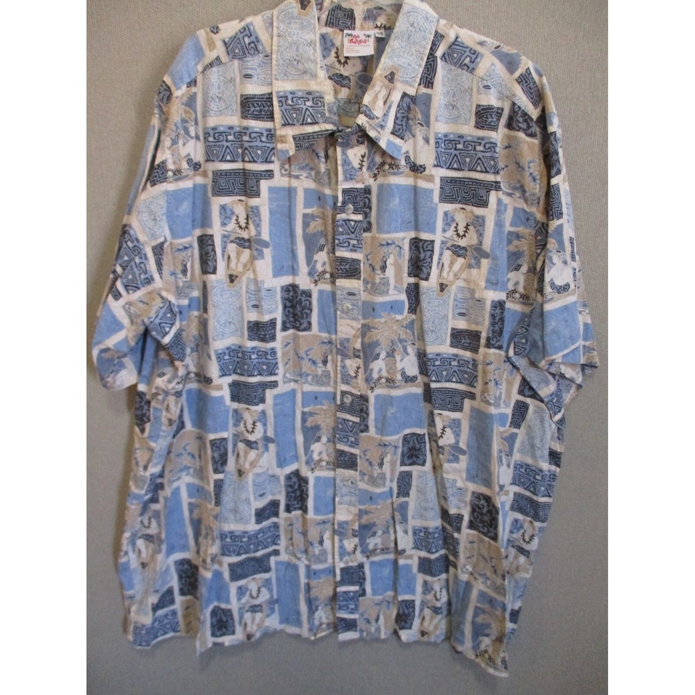 90's Go Barefoot Reverse Print Aloha Shirt Size 5X